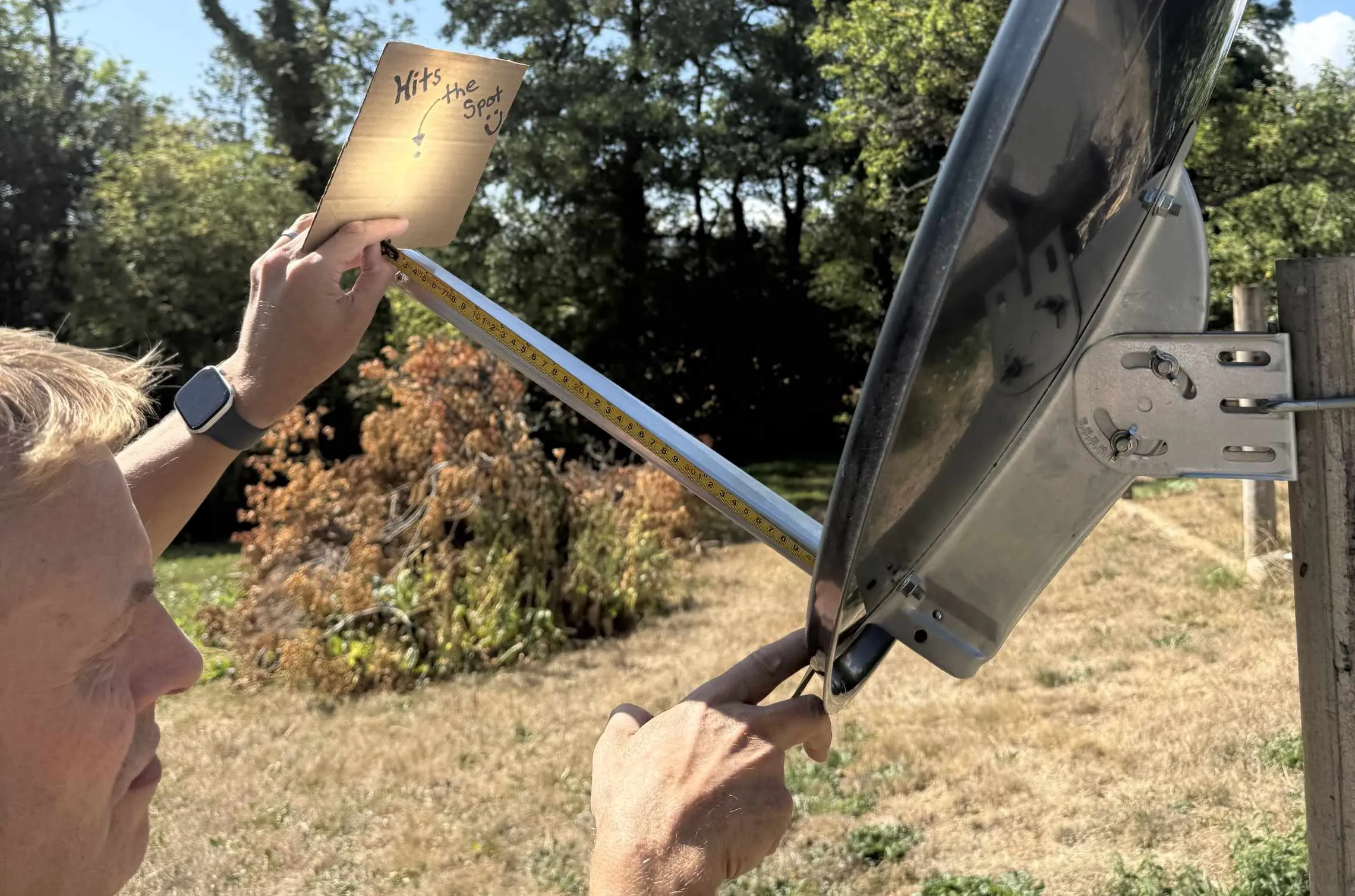 Measuring Focal Point of Offset Dish