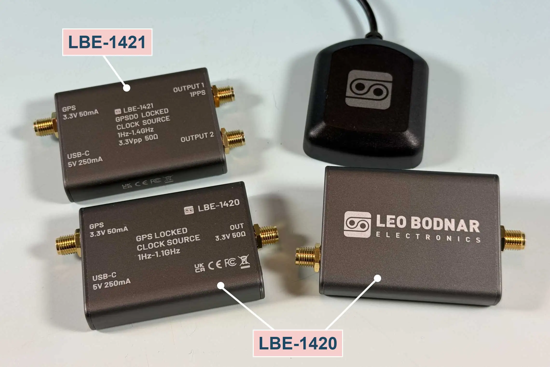 Leo Bodnar LBE-1420 and LBE-1421 GPSDOs